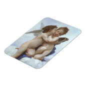 ブーグローによるファースト・キス、ヴィンテージのビクトリア朝の天使たち マグネット (左側)