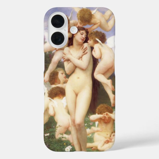 ブーグローによる『春の帰還』（ばんのきかん、Le Printemps） Case-Mate iPhoneケース (裏面)