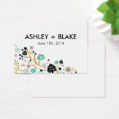 ブーケかわいらしフローラ結婚式の引き出物カード赤面 (デスク)