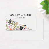 ブーケかわいらしフローラ結婚式の引き出物カード (デスク)