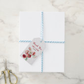 ブーケとダマスク ギフトタグ (より糸付き)