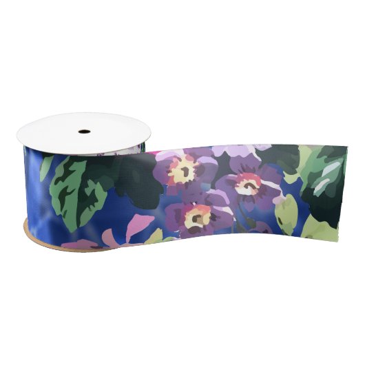 ブーケとバラ サテンリボン (リール)