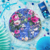 ブーケとバラ ペーパープレート (パーティー)