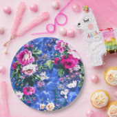 ブーケとバラ ペーパープレート (パーティー)