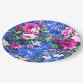 ブーケとバラ ペーパープレート (アングル)