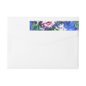 ブーケとバラ ラップアラウンドラベル (裏面)