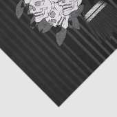 ブーケのスカルバラブラック&ホワイトパーティー 薄葉紙 (詳細)