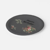 ブーケのバラオールオーバープリントエプロン ペーパープレート (アングル)