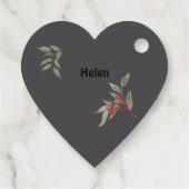 ブーケのバラメッセージカード フェイバータグ (裏面)