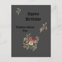 ブーケのバラメッセージカード ポストカード