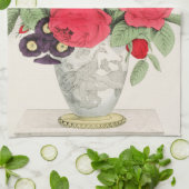 ブーケのバラ キッチンタオル (折り畳み)