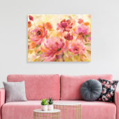 ブーケのバラ キャンバスプリント (インサイチュ (リビング))