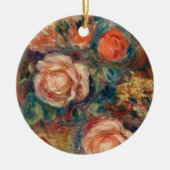 ブーケのバラ |ルノアール セラミックオーナメント (正面)