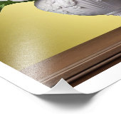 ブーケの春ダッフォジルヒアシントウッドテーブル フォトプリント            (角)