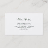 ブーケはっきりしたー | 花カラフルと金ゴールド 名刺 (裏面)