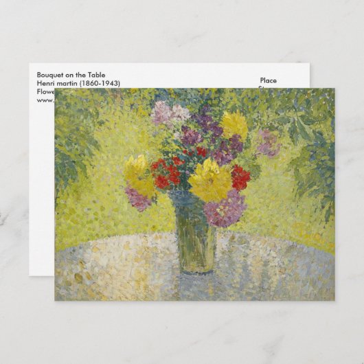 ブーケをテーブルに置くby Martin ポストカード (正面/裏面)