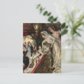 ブーケを投げる ポストカード (スタンド正面)