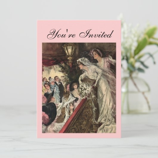 ブーケを投げる 招待状 (スタンド正面)