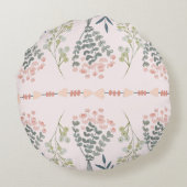 ブーケインボホスタイル円枕 ラウンドクッション (裏面)