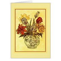 ブーケエレガントビクトリアン静止グリーティングカード