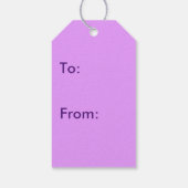 ブーケオブカラーズフローラ抽象芸術アートデザイン ギフトタグ (裏面)