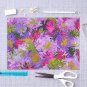 ブーケオブカラーズフローラ抽象芸術アートデザイン 薄葉紙 (クラフト)