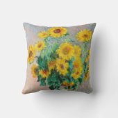 ブーケオブサンフラワーズクロードモネ クッション (裏面)