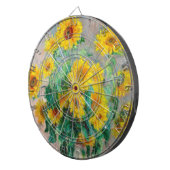 ブーケオブサンフラワーズクロードモネ ダーツボード (正面右)