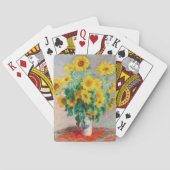 ブーケオブサンフラワーズクロードモネ トランプ (裏面)