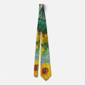 ブーケオブサンフラワーズクロードモネ ネクタイ (裏面)