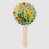 ブーケオブサンフラワーズクロードモネ ハンドファン (正面)