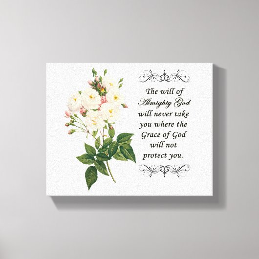 ブーケオブビューティフルホワイトローゼズキャンバス キャンバスプリント (正面)