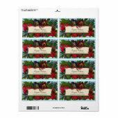 ブーケカラフルヴィンテージフローララベル ラベル (フルシート)