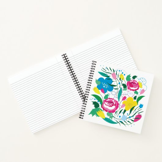 ブーケカラフル。 ノートブック (内部)