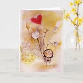 ブーケカード カード (黄色い花)