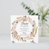 ブーケクラウンフローリークラシーブライダルシャワー 招待状 (スタンド正面)