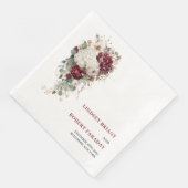 ブーケスタイルのメルロ・ブロッシュ・セージゴールドのバラの結婚式 (コーナー)