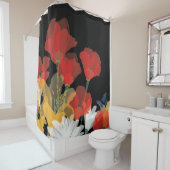 ブーケデフルエノワール シャワーカーテン (インサイチュ)