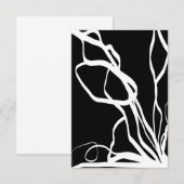 ブーケノワール：抽象芸術ブラック&ホワイト (正面/裏面)