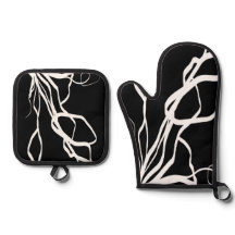 ブーケノワール：抽象芸術ブラック&ホワイト