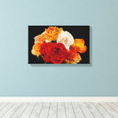 ブーケバラオンブラック キャンバスプリント (インサイチュ (ウッドフロア))