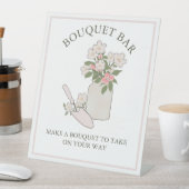 ブーケバー自分の花を作って取る 台座サイン (インサイチュ)