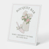 ブーケバー自分の花を作って取る 台座サイン (正面)