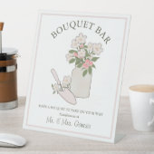 ブーケバー自分の花を結婚作る 台座サイン (インサイチュ)