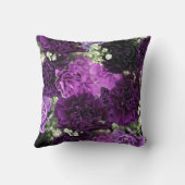 ブーケパープルカーネーション クッション (裏面)