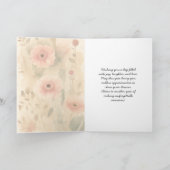 ブーケピンク春の花ハッピーバースデー カード (内部)