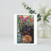 ブーケフラワーズキャットスザンヌバラドン ポストカード (スタンド正面)