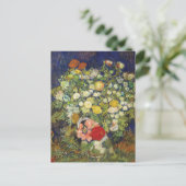 ブーケフラワーズファンゴッホファインアートスチルライフ ポストカード (スタンド正面)