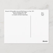 ブーケフラワーズファンゴッホファインアートスチルライフ ポストカード (裏面)