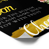 ブーケフラワーズミモエレガントサバーサイン ポスター (角)